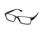 Rectangle Black Shine  BLACK Shell Frame - (LENSES INCLUDED)*