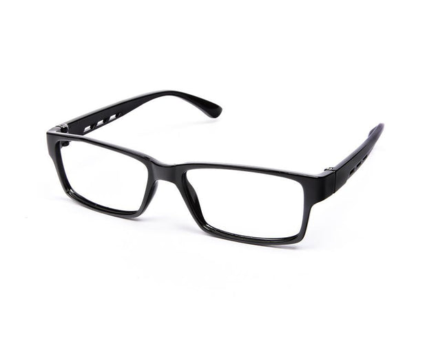 Rectangle Black Shine  BLACK Shell Frame - (LENSES INCLUDED)*
