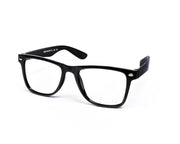 Square Black Shine  BLACK Shell Frame - (LENSES INCLUDED)*