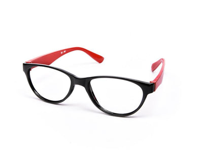 Cateye Black Shine  Red Shell Frame - (LENSES INCLUDED)*