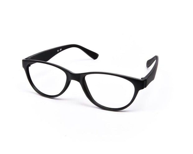 Cateye Black Matt  BLACK Shell Frame - (LENSES INCLUDED)*