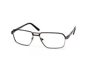 SPECSMAKERS - UNISEX DB RECTANGLE FULL FRAME - BLACK MATT Grey Metallic - ANF30633