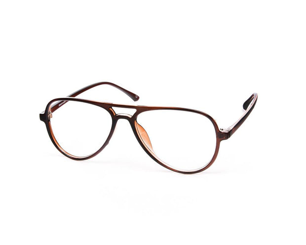 SHELL FRAME - FULL FRAME - BROWN SHINE - TUK2431 - Oval - 55 - Lenses Included