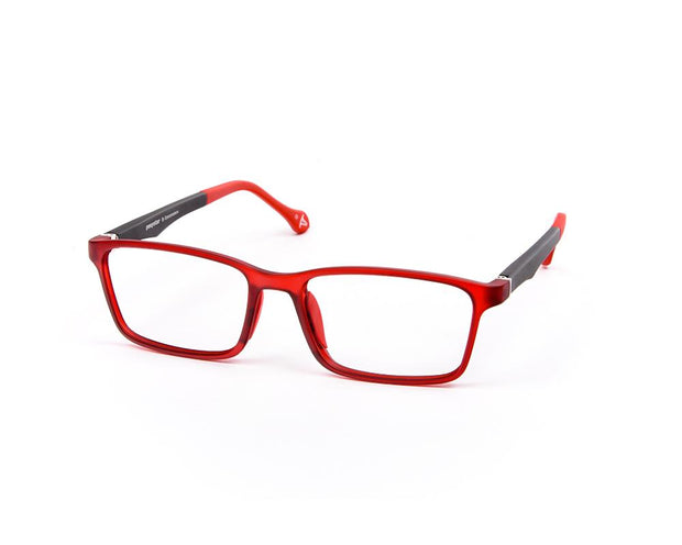 Peepstar - KIDS Square Full Frame - Red Matt BLACK - AMLT14002 - (LENSES INCLUDED)*
