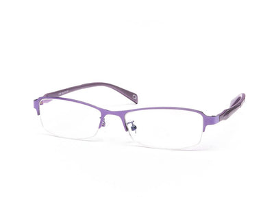 METAL  - HALF FRAME - PURPLE SHINE - TUK1236 - RECTANGLE - 52 - Lenses Incuded
