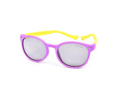 Round Purple Matt WITH YELLOW SUNGLASS KIDS AMK887