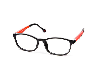 Peepstar - KIDS Oval Full Frame - Black Matt Red - AMLT14006 - (LENSES INCLUDED)*