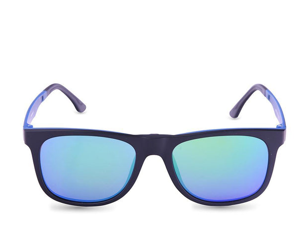 Rectangle Black Matt WITH Blue Clipon AMH8202 - Specsmakers