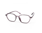SHELL FRAME - FULL FRAME - CRYSTAL PURPLE - TUK2409 - SQUARE - 54 - Lenses Included