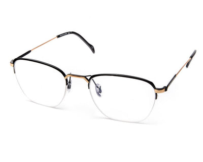 Specsmakers - Unisex Square Half Frame - Black Matt - AMO2418 - (LENSES INCLUDED)*