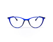 Specsmakers - Unisex Cateye Full Frame - Dark Blue Shine Blue - COC102 - (LENSES INCLUDED)*