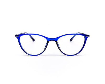 Specsmakers - Unisex Cateye Full Frame - Dark Blue Shine Blue - COC102 - (LENSES INCLUDED)*