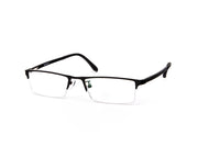 Specsmakers - Unisex Rectangle Half Frame - Black Matt BLACK - PEC88312 - (LENSES INCLUDED)*