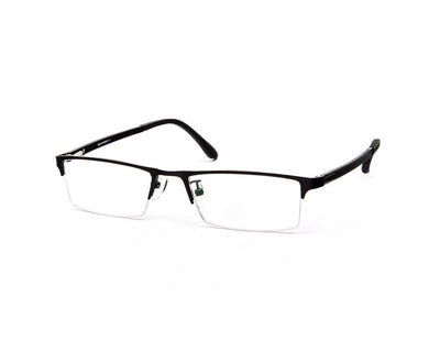Specsmakers - Unisex Rectangle Half Frame - Black Matt BLACK - PEC88312 - (LENSES INCLUDED)*