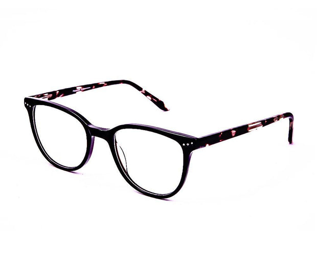 Round Brown Shine with Tortise ACETATE Full Frame AMI5003 - Specsmakers