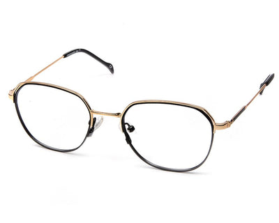 Specsmakers - Unisex Square Full Frame - Black Matt Gold - AMO2420 - (LENSES INCLUDED)*