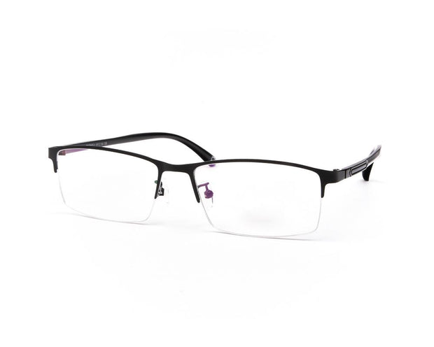 METAL  - HALF FRAME - BLACK MATT - TUK78071 - RECTANGLE - 51 - Lenses Incuded