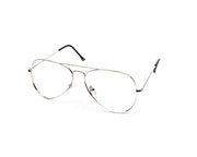Specsmakers - Unisex DB Oval Full Frame - Silver Shine SILVER - AML3001 - (LENSES INCLUDED)*
