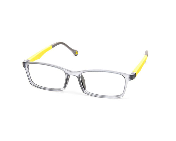 Peepstar - KIDS Rectangle Full Frame - Grey Matt YELLOW - AMLT14007 - (LENSES INCLUDED)*
