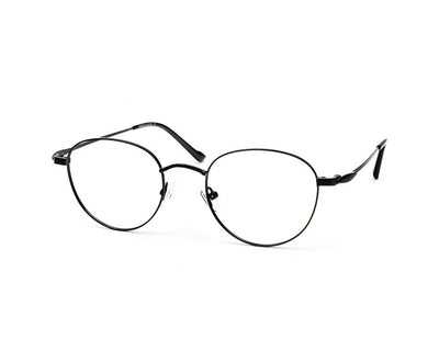 METAL  - FULL FRAME - BLACK MATT - ROUND - ANF30781 - (Lenses Included)*