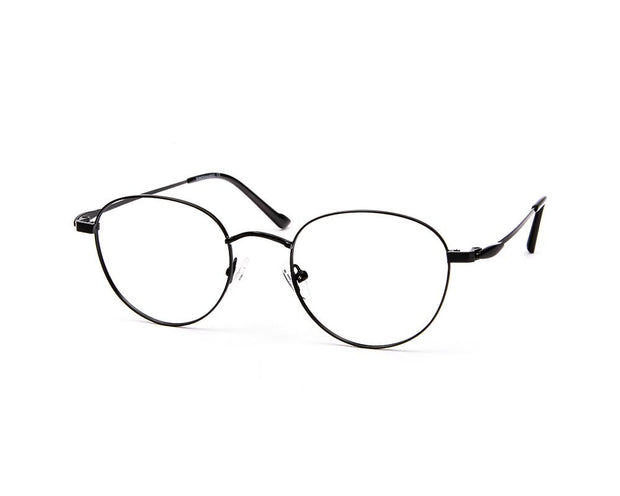 METAL  - FULL FRAME - BLACK MATT - ROUND - ANF30781 - (Lenses Included)*