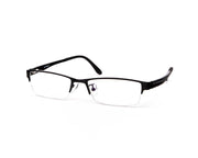Specsmakers - Unisex Rectangle Half Frame - Black Matt BLACK - PEC88315 - (LENSES INCLUDED)*