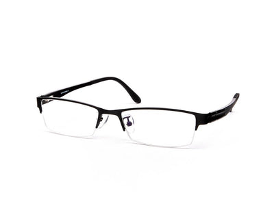 Specsmakers - Unisex Rectangle Half Frame - Black Matt BLACK - PEC88315 - (LENSES INCLUDED)*