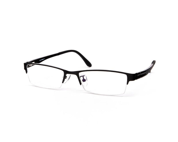 Specsmakers - Unisex Rectangle Half Frame - Black Matt BLACK - PEC88315 - (LENSES INCLUDED)*