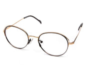 Specsmakers - Unisex Oval Full Frame - Red Matt Gold - AMO2419 - (LENSES INCLUDED)*