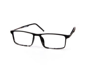 Specsmakers - Unisex Rectangle Full Frame - Black Tortise Grey Metallic - AML8189 - (LENSES INCLUDED)*