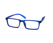 SHELL  - FULL FRAME - UNISEX - BLACK MATT - BLUE - RECTANGLE - (Lenses Included)*