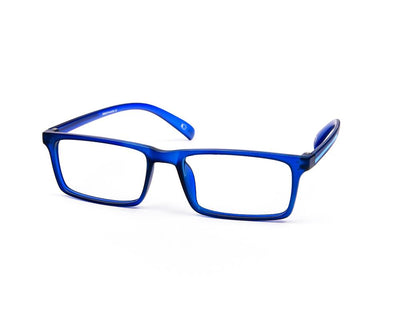 SHELL  - FULL FRAME - UNISEX - BLACK MATT - BLUE - RECTANGLE - (Lenses Included)*