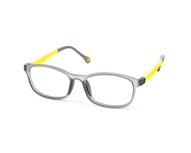 Peepstar - KIDS Oval Full Frame - Grey Matt YELLOW - AMLT14006 - (LENSES INCLUDED)*