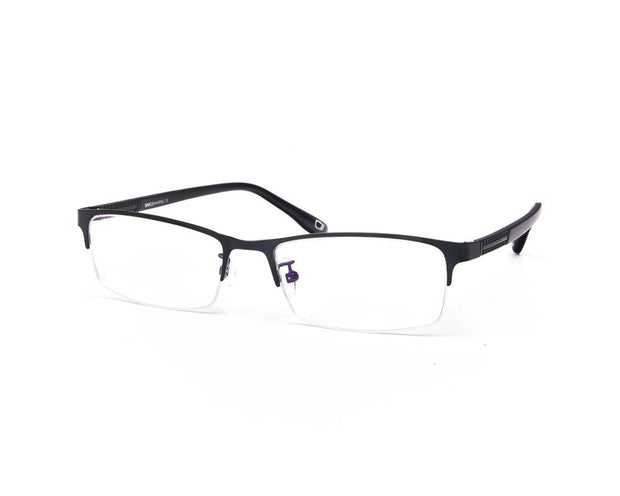 METAL  - HALF FRAME - BLUE MATT - TUK8817 - RECTANGLE - 52 - Lenses Incuded