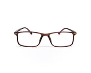 Specsmakers - Unisex Rectangle Full Frame - Brown Matt Brown - COC101 - (LENSES INCLUDED)*