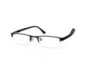 Specsmakers - Unisex Rectangle Half Frame - Black Matt BLACK - PEC88307 - (LENSES INCLUDED)*