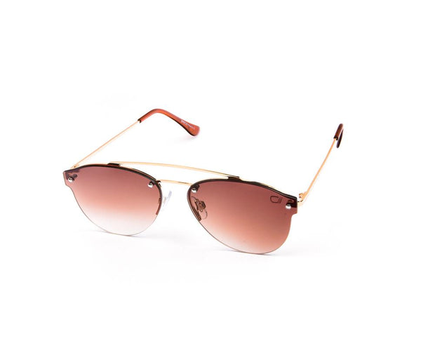 SUNGLASS - FULL FRAME - GOLD SHINE - WAA1476 - DB AOVAL - 60
