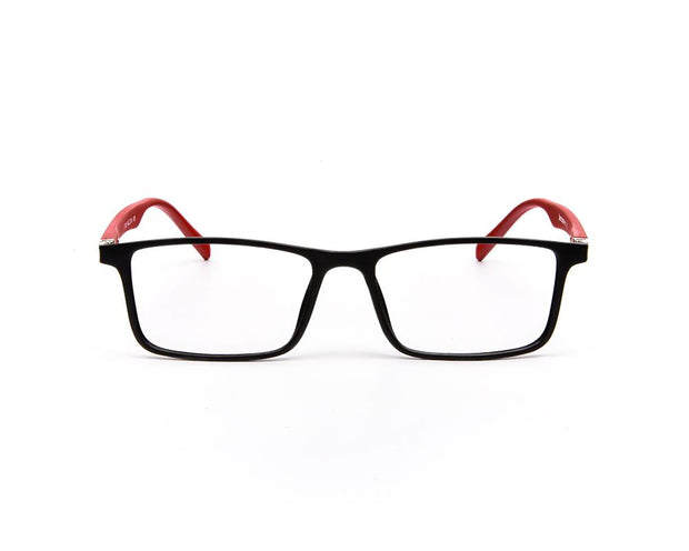 Specsmakers - Unisex Rectangle Full Frame - Black Matt Red - COC105 - (LENSES INCLUDED)*