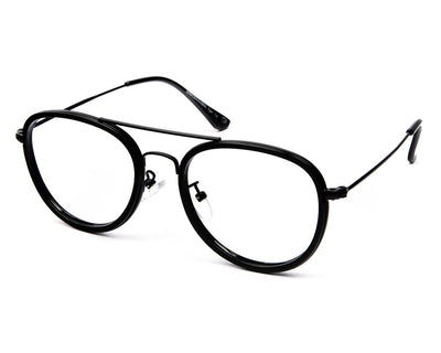 SPECSMAKERS-TUL98029-FULL FRAME-RX-BLACK SHINE-50- (LENSES INCLUDED)*