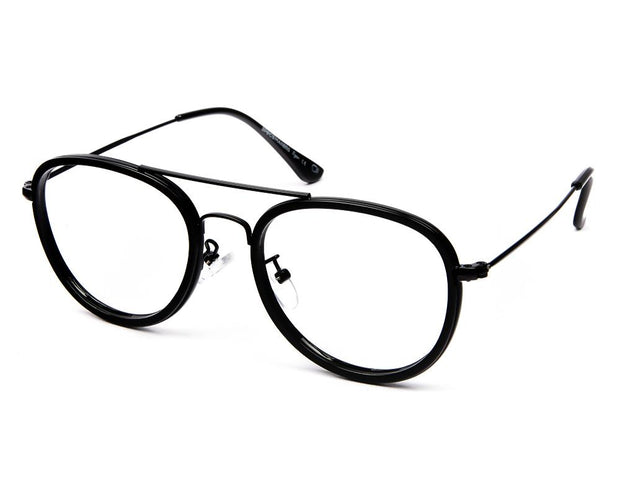 SPECSMAKERS-TUL98029-FULL FRAME-RX-BLACK SHINE-50- (LENSES INCLUDED)*