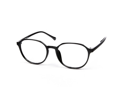 SHELL FRAME - FULL FRAME - BLACK SHINE - TUK2390 - ROUND - 52 - Lenses Included