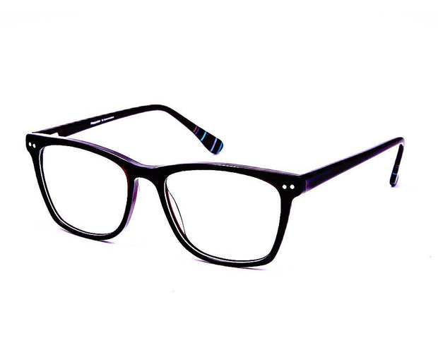 Square Red Shine with Red ACETATE Full Frame AMI5004 - Specsmakers