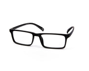 SHELL  - FULL FRAME - UNISEX - BLACK MATT - BLUE - RECTANGLE - (Lenses Included)*
