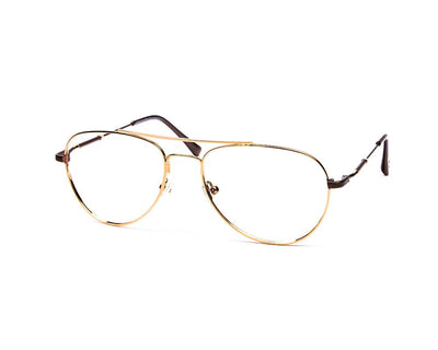 METAL  - FULL FRAME - GOLD SHINE - DB AOVAL - ANF30644 - (Lenses Included)*