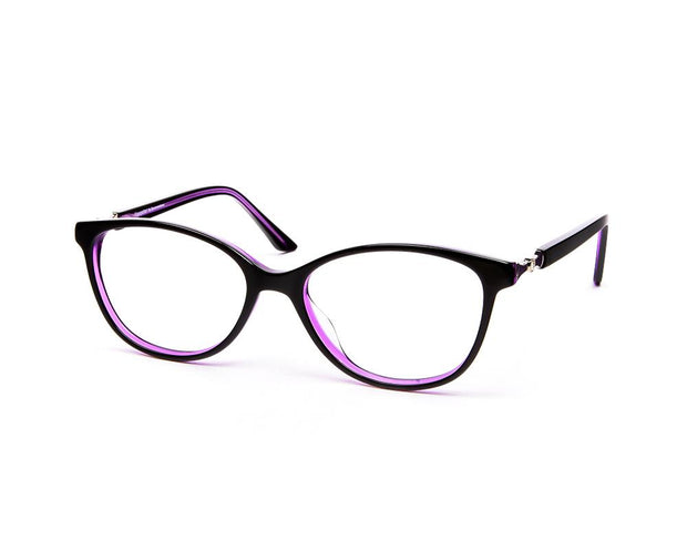 Happster - Female Cateye Full Frame - Black Shine Purple - ANF6022 - (LENSES INCLUDED)*