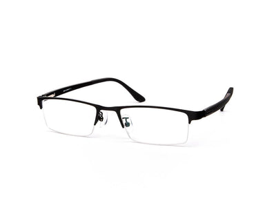 Specsmakers - Unisex Rectangle Half Frame - Black Matt BLACK - PEC88308 - (LENSES INCLUDED)*