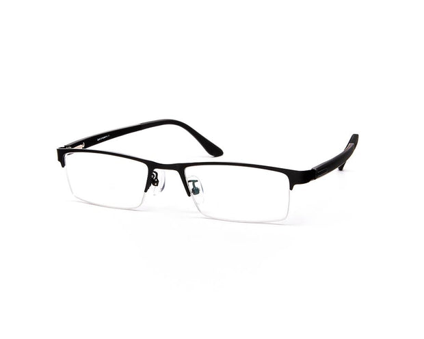 Specsmakers - Unisex Rectangle Half Frame - Black Matt BLACK - PEC88308 - (LENSES INCLUDED)*