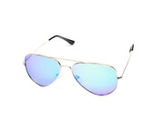 METAL SUNGLASS - FULL FRAME - SILVER SHINE - SOI3025 - AOVAL - 57