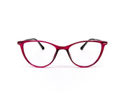 Specsmakers - Unisex Cateye Full Frame - Purple Shine BLACK - COC102 - (LENSES INCLUDED)*