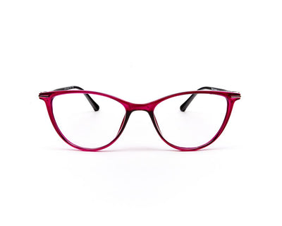 Specsmakers - Unisex Cateye Full Frame - Purple Shine BLACK - COC102 - (LENSES INCLUDED)*